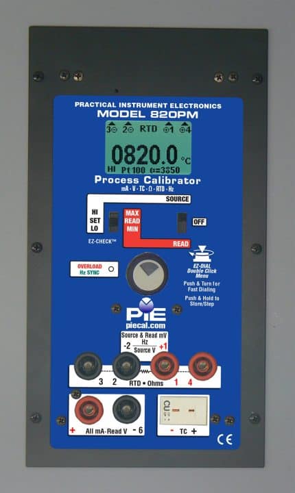 Multifunction Panel Mount Calibrator - PIE 820PM