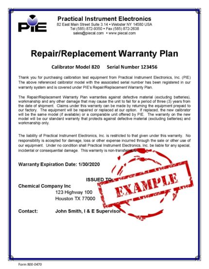 Warranty & Replacement