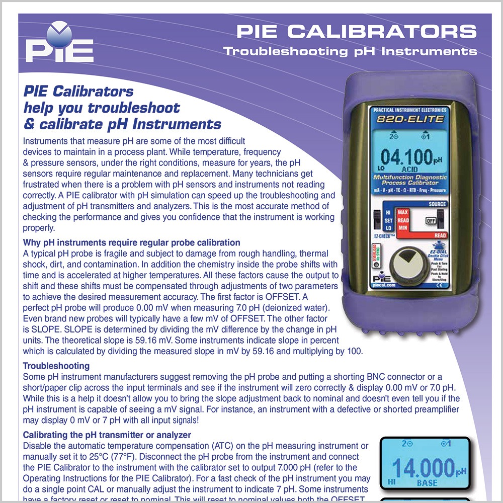 Troubleshooting pH Instruments